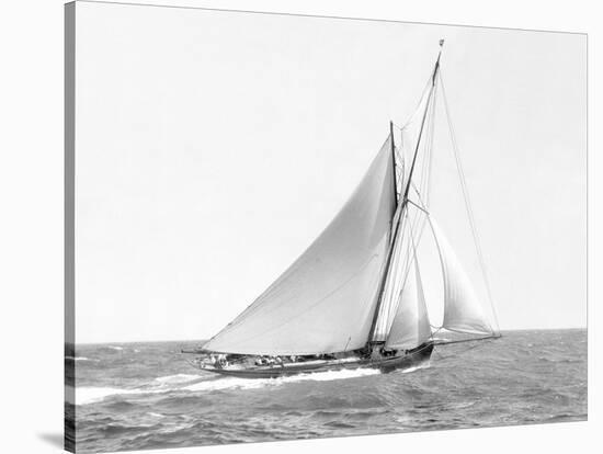 Cutter sailing on the ocean, 1910-null-Stretched Canvas