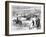 Cutting and Storing Ice on the Hudson River, New York, USA, 1875-Lumley-Framed Giclee Print