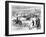 Cutting and Storing Ice on the Hudson River, New York, USA, 1875-Lumley-Framed Giclee Print