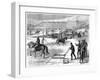 Cutting and Storing Ice on the Hudson River, New York, USA, 1875-Lumley-Framed Giclee Print