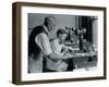 Cutting Dies in an Embossing Shop-Lewis Wickes Hine-Framed Photo