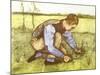Cutting Grass with Sickle, 1881-Vincent van Gogh-Mounted Giclee Print