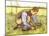 Cutting Grass with Sickle, 1881-Vincent van Gogh-Mounted Giclee Print