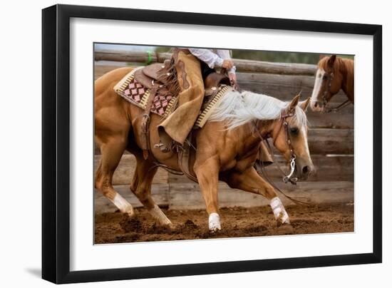 Cutting Horses-Lisa Dearing-Framed Photographic Print