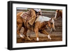 Cutting Horses-Lisa Dearing-Framed Photographic Print