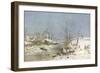 Cutting Ice for the Icehouse-Charles Brooke Branwhite-Framed Giclee Print