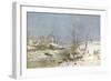 Cutting Ice for the Icehouse-Charles Brooke Branwhite-Framed Giclee Print