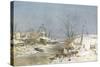 Cutting Ice for the Icehouse-Charles Brooke Branwhite-Stretched Canvas