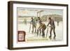 Cutting Ice with Saws-null-Framed Giclee Print