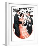 "Cutting In," Saturday Evening Post Cover, September 15, 1923-Alan Foster-Framed Giclee Print