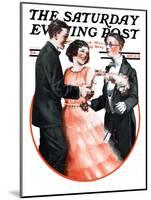 "Cutting In," Saturday Evening Post Cover, September 15, 1923-Alan Foster-Mounted Giclee Print