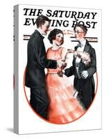 "Cutting In," Saturday Evening Post Cover, September 15, 1923-Alan Foster-Stretched Canvas