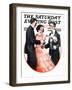 "Cutting In," Saturday Evening Post Cover, September 15, 1923-Alan Foster-Framed Premium Giclee Print