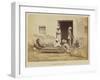 Cutting indigo into cakes, 1877-Oscar Jean Baptiste Mallitte-Framed Giclee Print