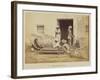 Cutting indigo into cakes, 1877-Oscar Jean Baptiste Mallitte-Framed Giclee Print