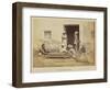 Cutting indigo into cakes, 1877-Oscar Jean Baptiste Mallitte-Framed Giclee Print
