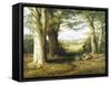 Cutting Logs, Windsor Park-Ralph W. Lucas-Framed Stretched Canvas