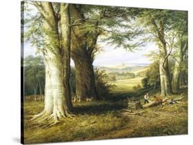Cutting Logs, Windsor Park-Ralph W. Lucas-Stretched Canvas