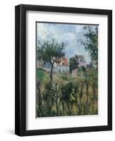 Cutting of the Hedge-Camille Pissarro-Framed Art Print