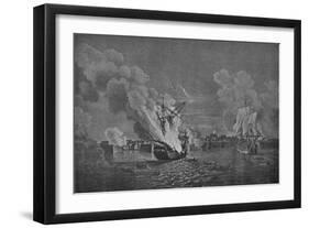 'Cutting-out Affair at Louisbourg', c1760-Richard Paton-Framed Giclee Print