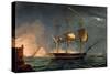 Cutting out of the Hermione from the Harbour of Porto Cavallo, October 25th 1799-Thomas Whitcombe-Stretched Canvas
