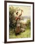 Cutting Roses Along the Seine-Daniel Ridgway Knight-Framed Giclee Print