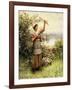 Cutting Roses Along the Seine-Daniel Ridgway Knight-Framed Giclee Print