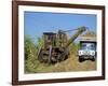 Cutting Sugar by Cuban Made Machine, on a Plantation, South Coast Plain of Havana Province, Cuba-Waltham Tony-Framed Photographic Print