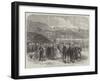 Cutting the First Turf of the Carnarvon and Llanberis Railway-null-Framed Giclee Print