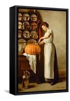 Cutting the Pumpkin, 1910-Franck-Antoine Bail-Framed Stretched Canvas