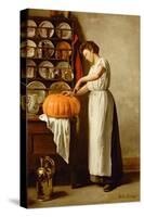 Cutting the Pumpkin, 1910-Franck-Antoine Bail-Stretched Canvas