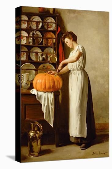 Cutting the Pumpkin, 1910-Franck-Antoine Bail-Stretched Canvas