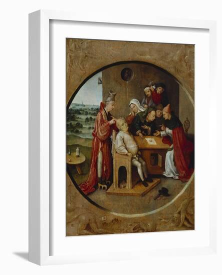 Cutting the Stone, or the Cure of Folly-Hieronymus Bosch-Framed Giclee Print