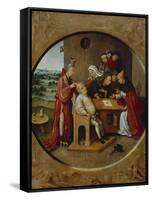 Cutting the Stone, or the Cure of Folly-Hieronymus Bosch-Framed Stretched Canvas