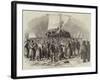 Cutting Vessels Out of the Ice at Cronstadt-Robert Thomas Landells-Framed Giclee Print