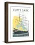 Cutty Sark - Dave Thompson Contemporary Travel Print-Dave Thompson-Framed Giclee Print