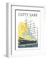 Cutty Sark - Dave Thompson Contemporary Travel Print-Dave Thompson-Framed Giclee Print