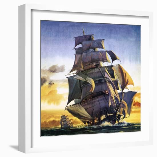 Cutty Sark-English School-Framed Giclee Print