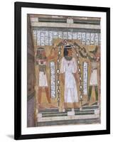 Cuve intérieure du sarcophage d'Amenemipet (prêtre du culte d'Amenophis Ier)-null-Framed Giclee Print