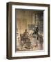 Cuvier Gathers Documents for His Work on the Fossil Bones-Theobald Chartran-Framed Art Print