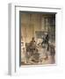 Cuvier Gathers Documents for His Work on the Fossil Bones-Theobald Chartran-Framed Art Print