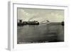 Cuxhaven, Alte Liebe, Dampfschiff Jan Molsen, Hapag-null-Framed Giclee Print