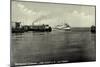 Cuxhaven, Alte Liebe, Dampfschiff Jan Molsen, Hapag-null-Mounted Giclee Print