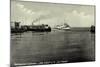 Cuxhaven, Alte Liebe, Dampfschiff Jan Molsen, Hapag-null-Mounted Giclee Print