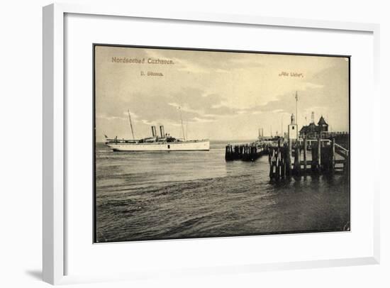 Cuxhaven, Alte Liebe, Hapag Dampfer Silvana-null-Framed Giclee Print