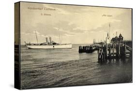 Cuxhaven, Alte Liebe, Hapag Dampfer Silvana-null-Stretched Canvas