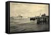 Cuxhaven, Alte Liebe, Hapag Dampfer Silvana-null-Framed Stretched Canvas
