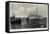 Cuxhaven, Dampfer Italia Passiert Die Alte Liebe-null-Framed Stretched Canvas