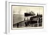 Cuxhaven, Dampfschiff Albert Ballin, Hapag-null-Framed Giclee Print