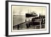 Cuxhaven, Dampfschiff Albert Ballin, Hapag-null-Framed Giclee Print
